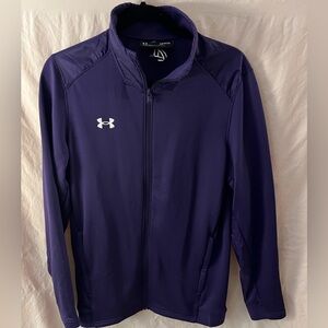 NWT men’s  Under Armour Purple Performance Jacket full zip up front pockets SM